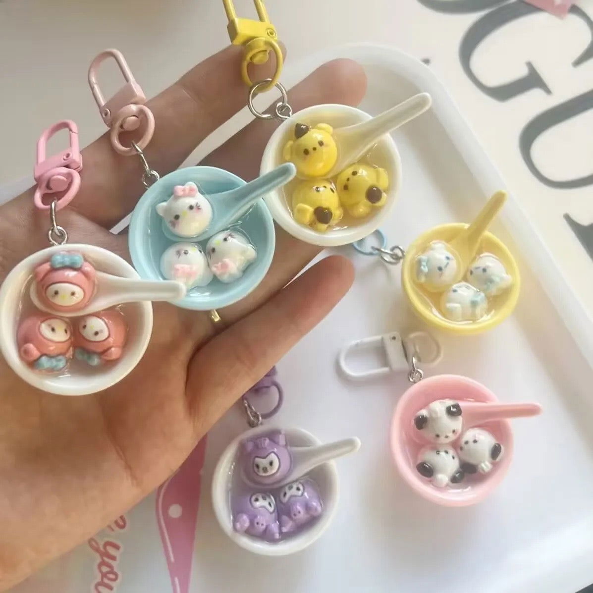 Sanrio Soup Bowl Keycharm - 