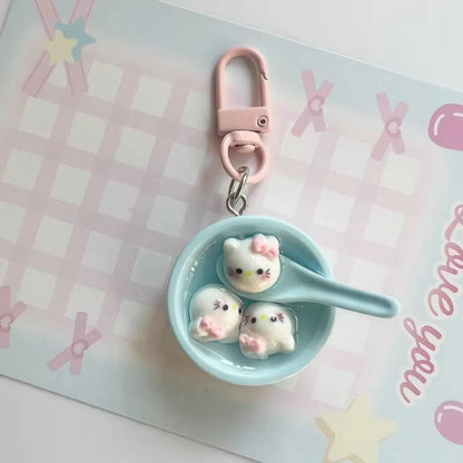 Sanrio Soup Bowl Keycharm - 