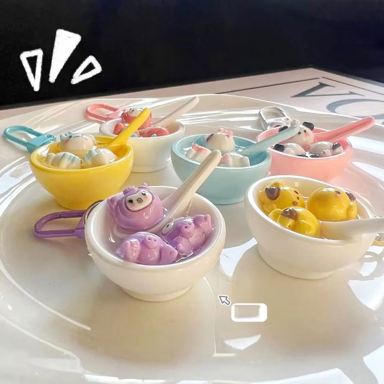 Sanrio Soup Bowl Keycharm - 