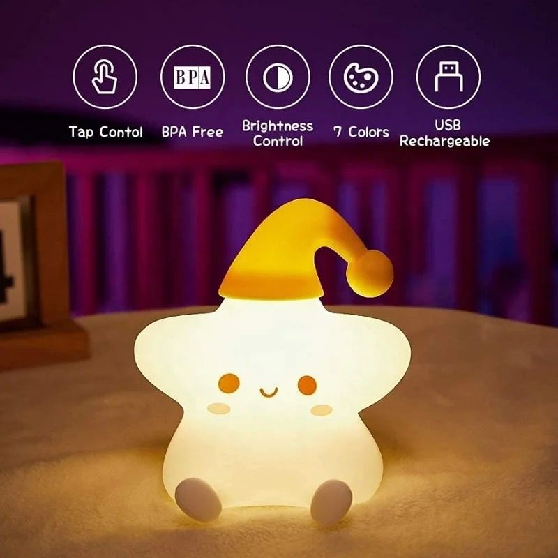 Silicon Star Touch Lamp - 