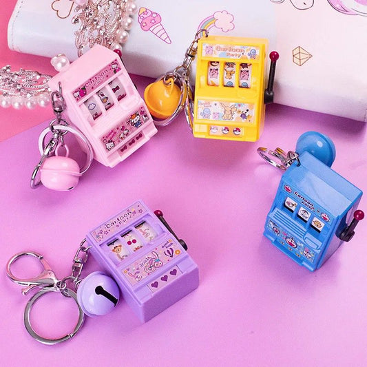 Slot Machine Game Keychain - 