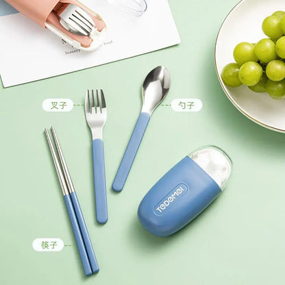 Stainless Steel Portable Cutlery Set - 