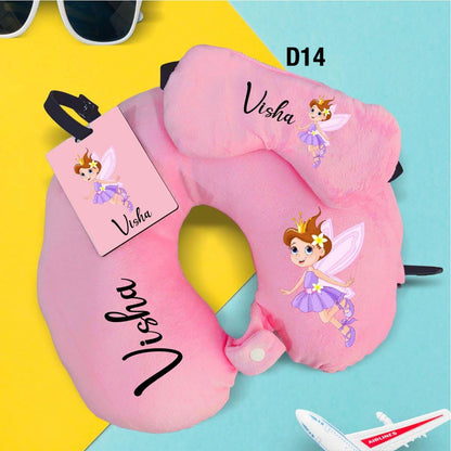 Travel Neck Pillow, Eye Mask & Luggage Tag Combo - 