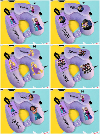 Travel Neck Pillow, Eye Mask & Luggage Tag Combo - 