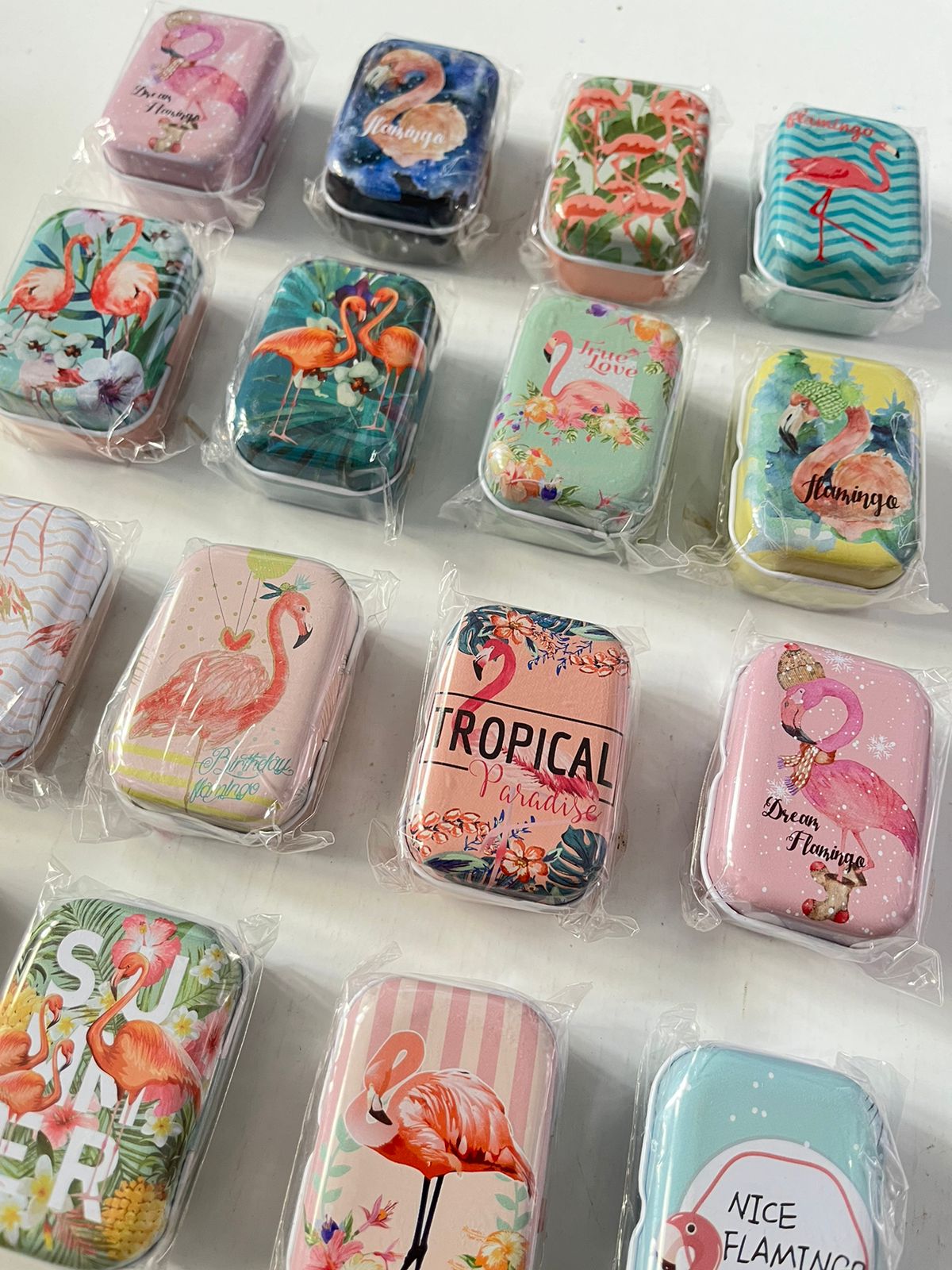 Tropical Flamingo Mini Tins - 