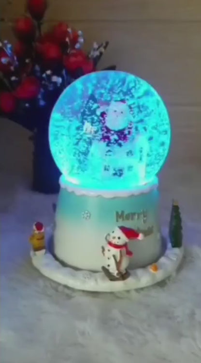Santa Musical Globe